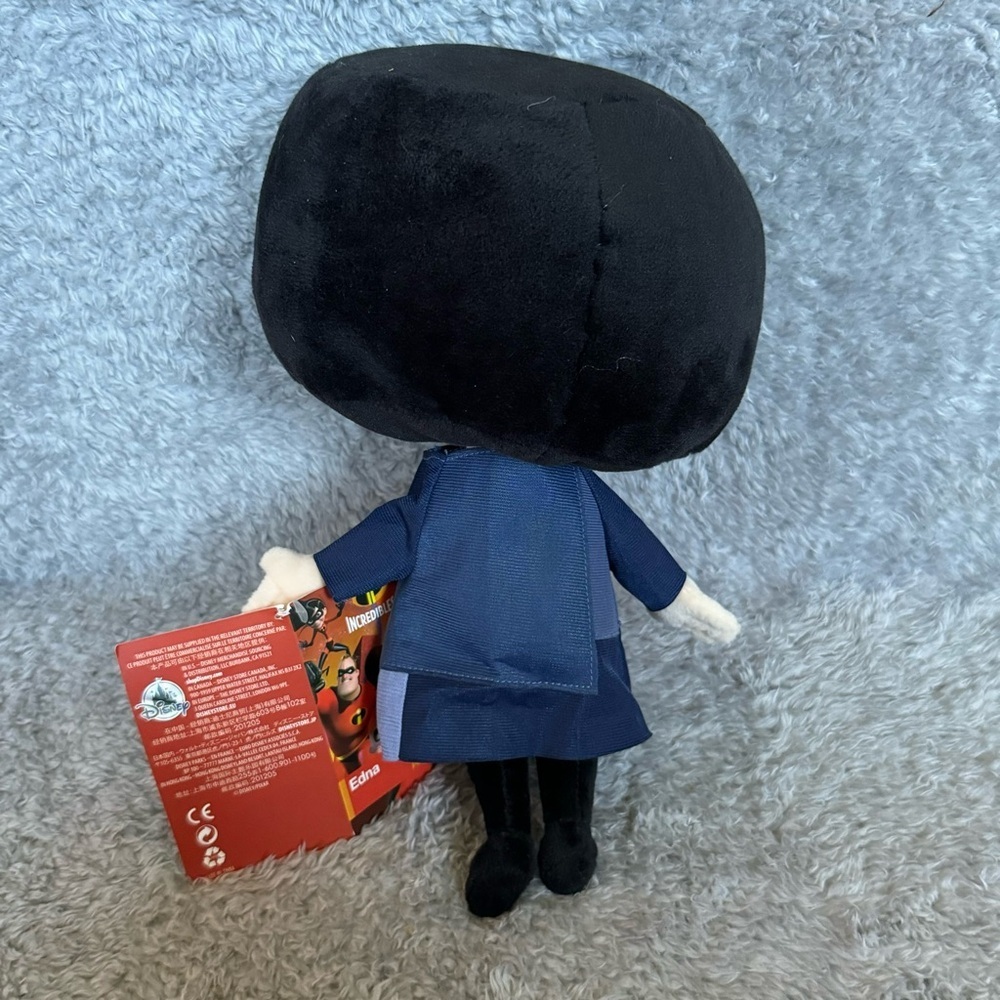 Disney Store Edna Mode Plush Doll The Incredibles Pixar Stuffed Animal Toy - Picture 4 of 8